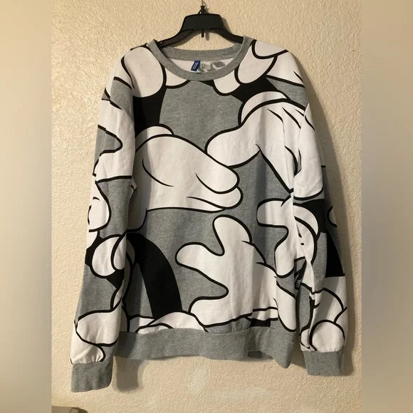 Disney Shirts Mickey Mouse Hands All Over Print Disney